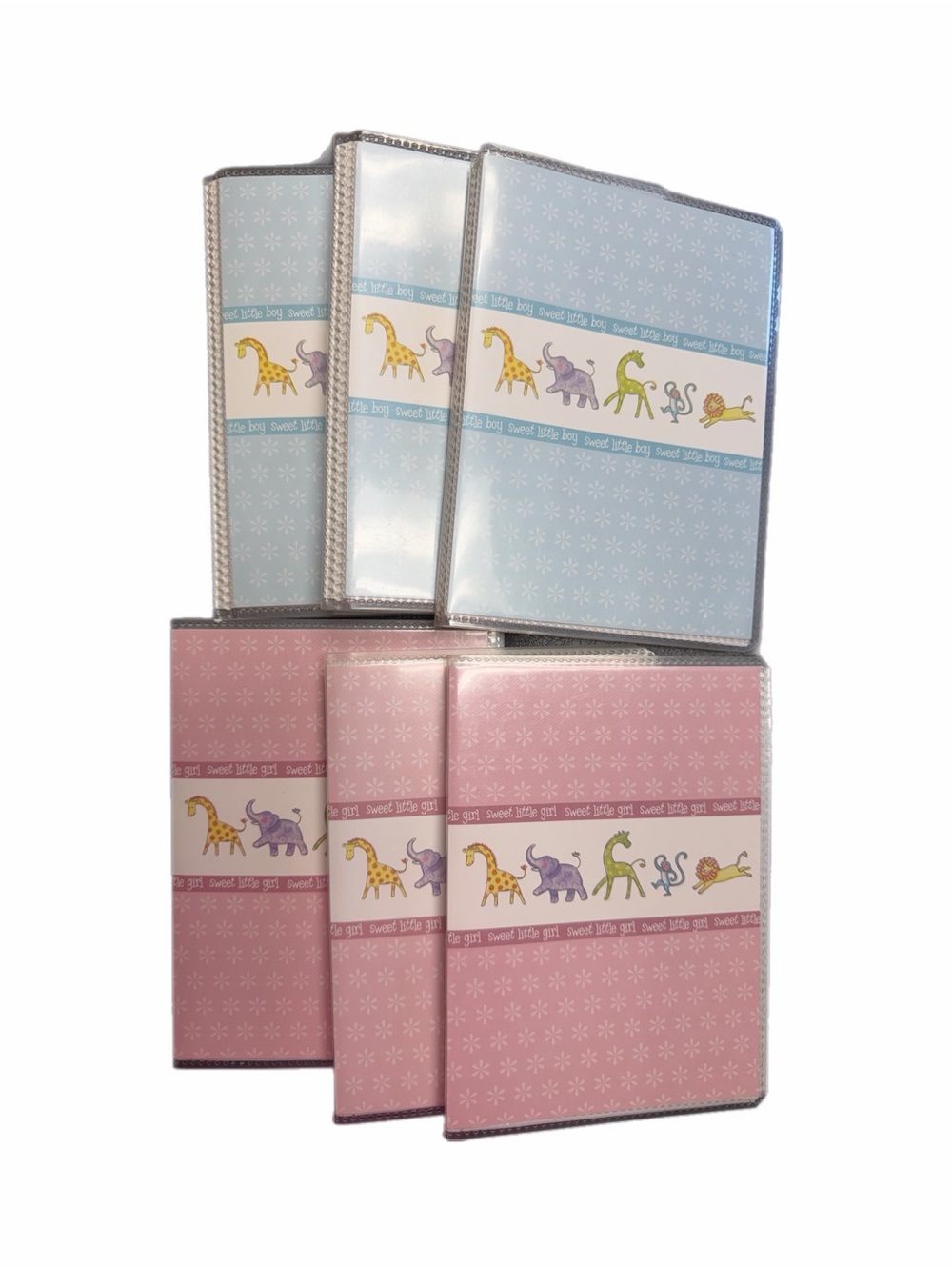 Best Occasions Baby Photo Albums Sweet Little Boy Girl Set of 6 4x6